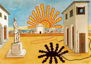 ジョルジョ・デ・キリコ Painting - 広場に昇る太陽 1976 ジョルジョ・デ・キリコ 形而上学的シュルレアリスム